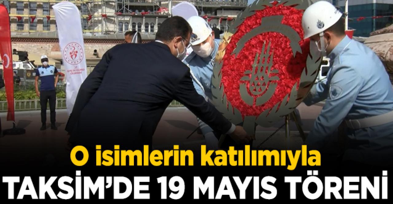 Taksim'de 19 Mayıs töreni