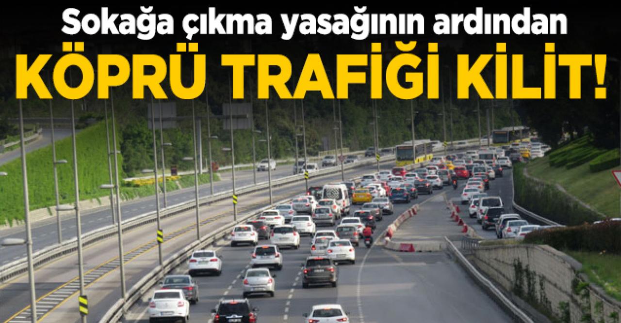 15 Temmuz Şehitler Köprüsü'nde trafik durma noktasına geldi