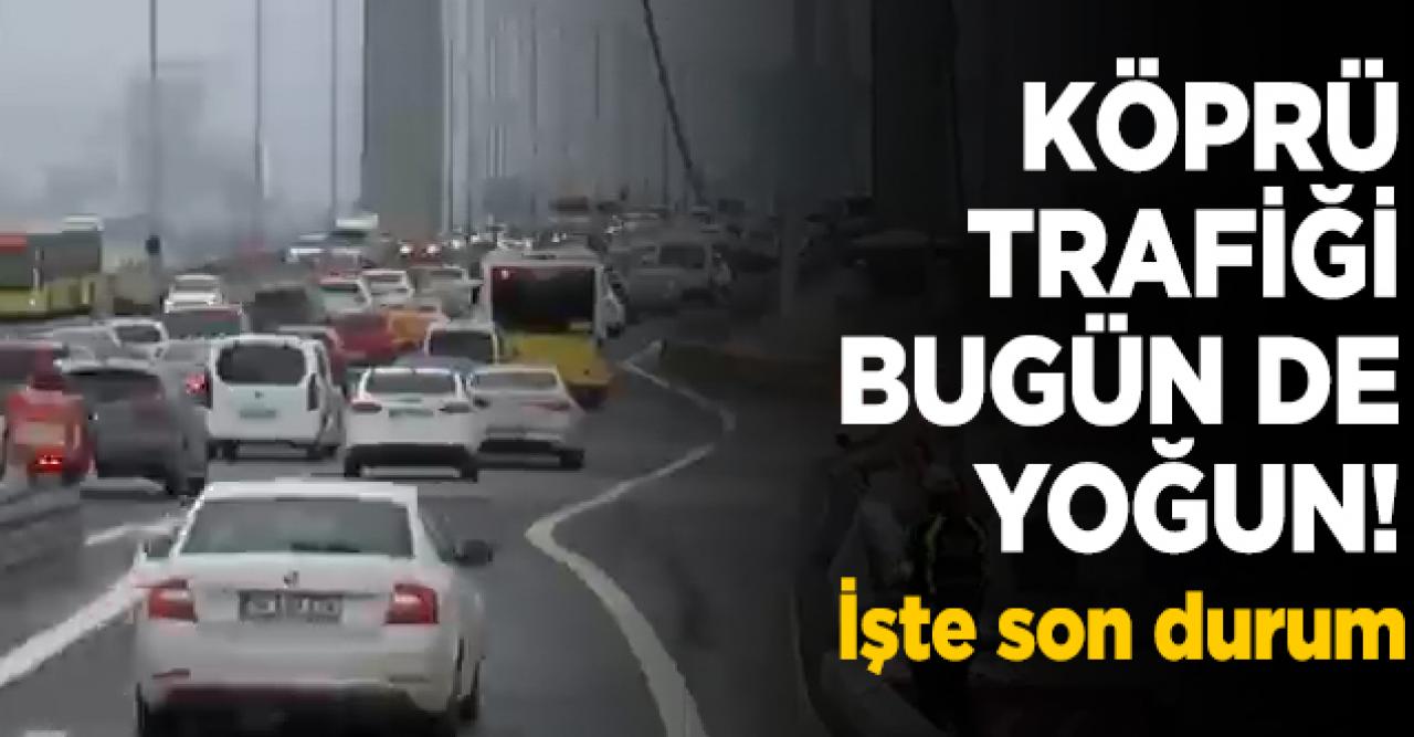 Köprü trafiğinde yoğunluğu