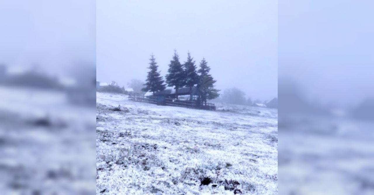 Bolu ve Düzce'de kar yağışı