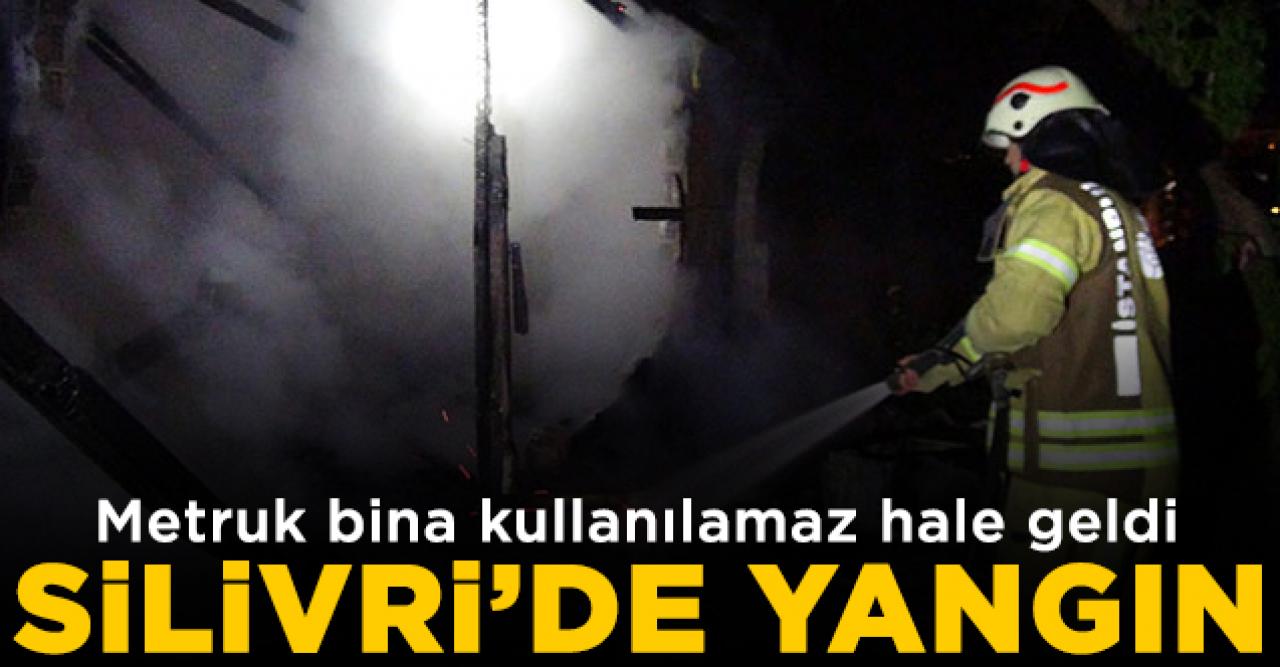 Silivri'de yangın! Baraka kullanılamaz hale geldi