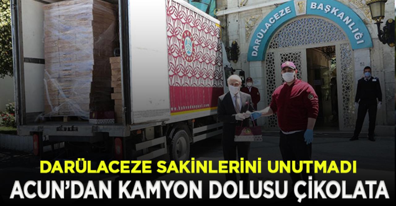 Acun Ilıcalı'dan Darülaceze sakinlerine bir kamyon çikolata