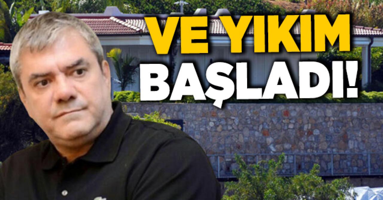 Yılmaz Özdil'in villasında yıkım başladı!