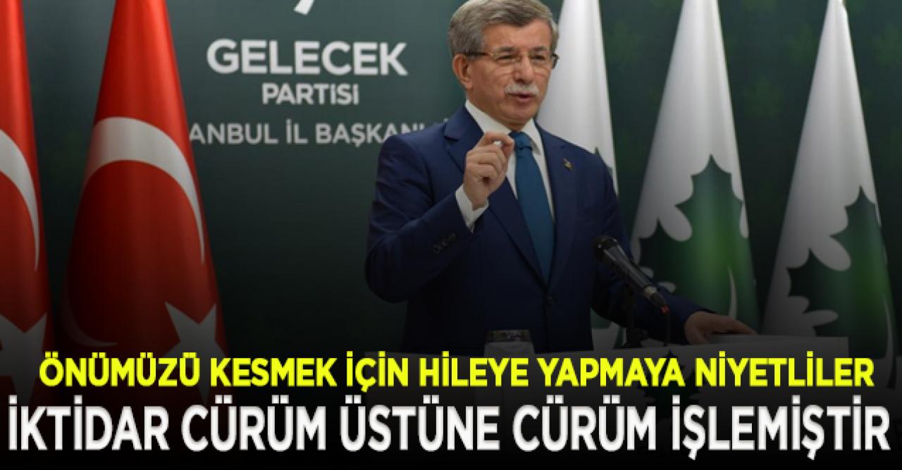 Davutoğlu'ndan iktidara soru: Demokrasiyle ne sorununuz var?