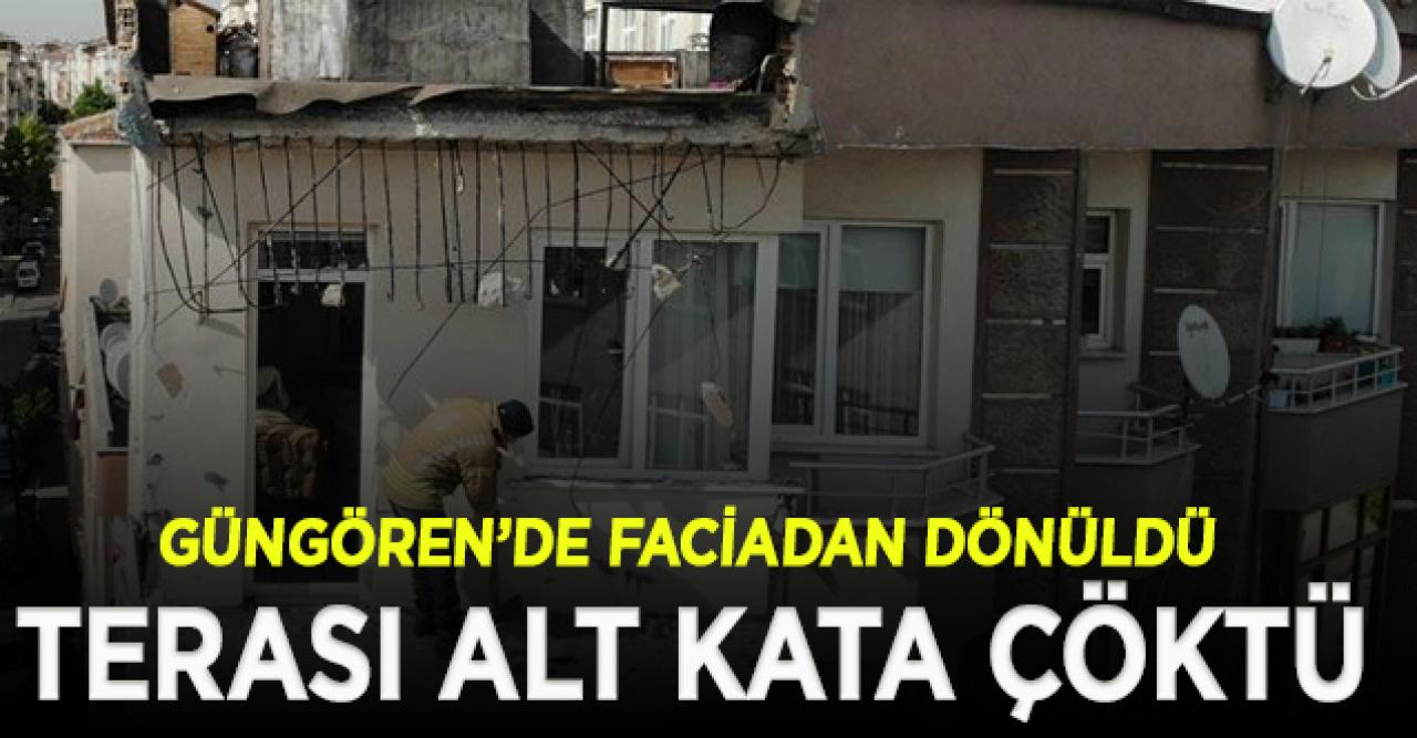 Güngören'de 5 katlı binada çökme