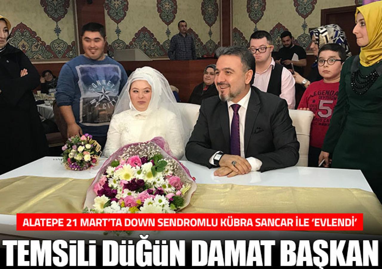 Temsili düğün damat başkan