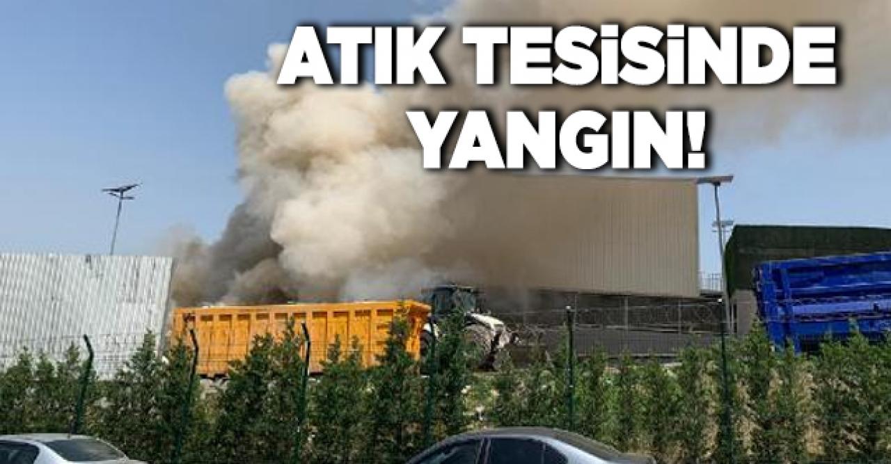 Maltepe'deki atık tesisinde yangın!