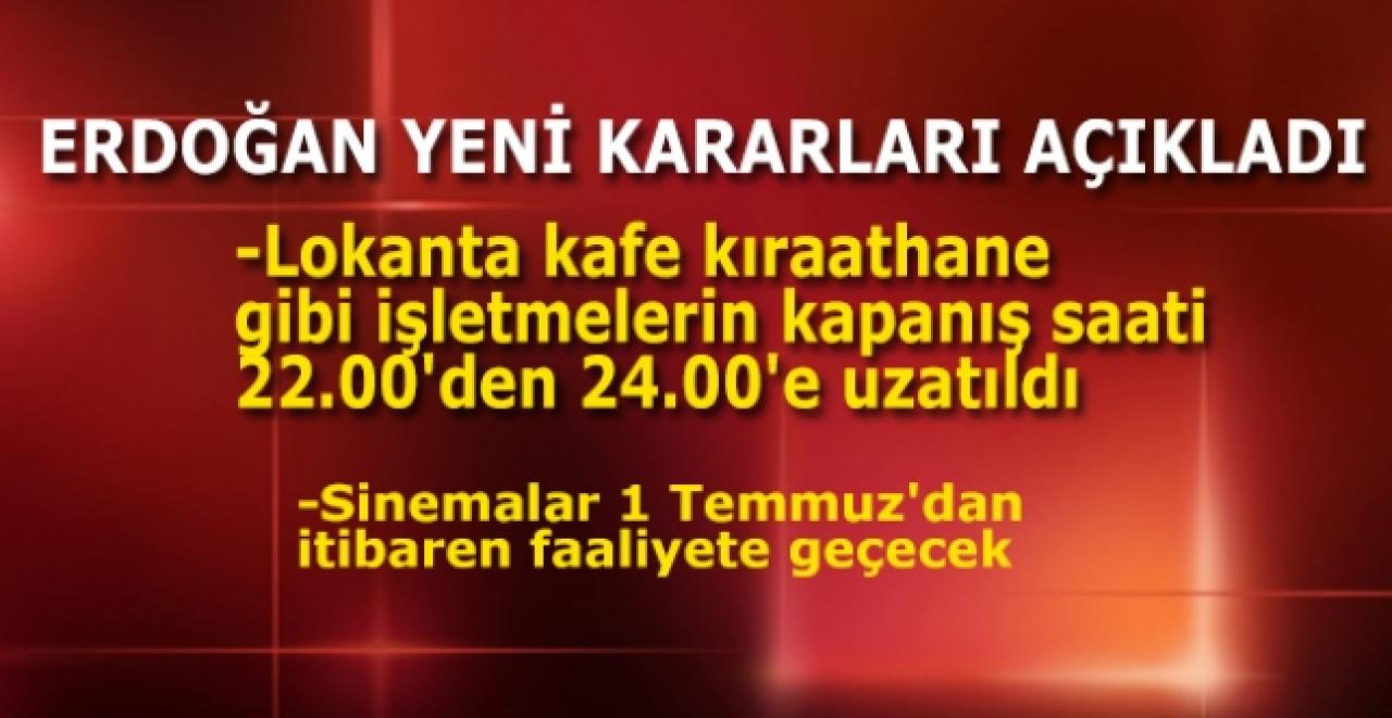 Erdoğan yeni kararları açıkladı! 65 yaş ve üstü hergün saat 10:00 ile 20:00 arasında dışarı çıkabilecek