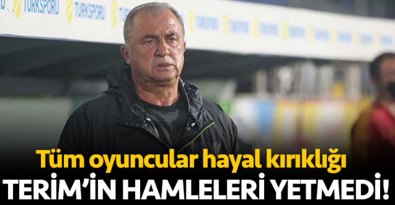 Galatasaray'ın yedek kulübesi hayal kırıklığı!