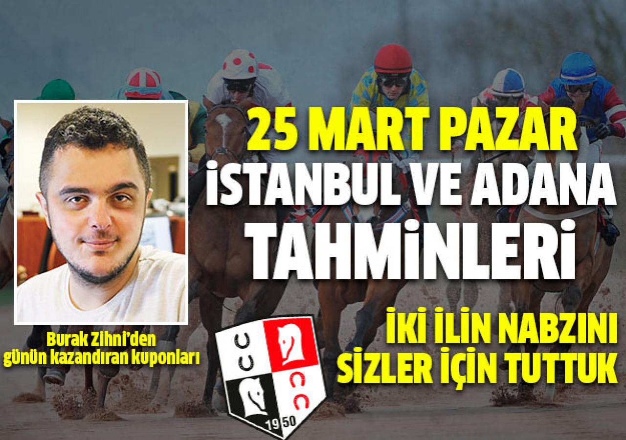 25 Mart 2018 Pazar At Yarışı Tahminleri | İstanbul ve Adana koşuları