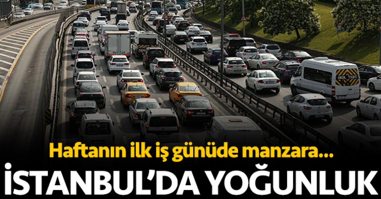 İstanbul'da trafik yoğunluğu yüzde 42