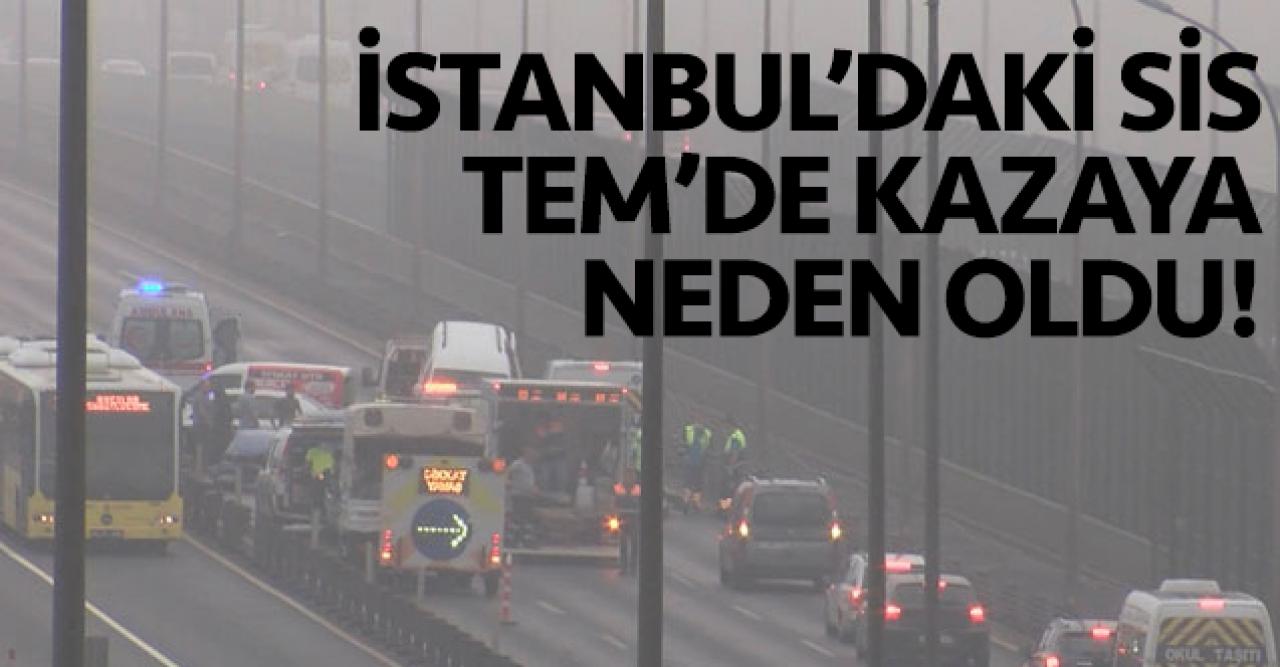 İstanbul'daki sis kazaya neden oldu