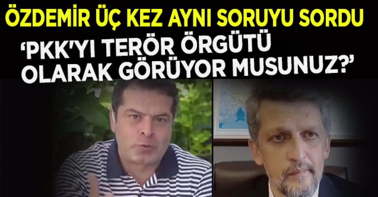 Özdemir'den Garo Paylan'a PKK sorusu: Demokratik kanallar açılmış olsaydı meseleler çözülebilirdi