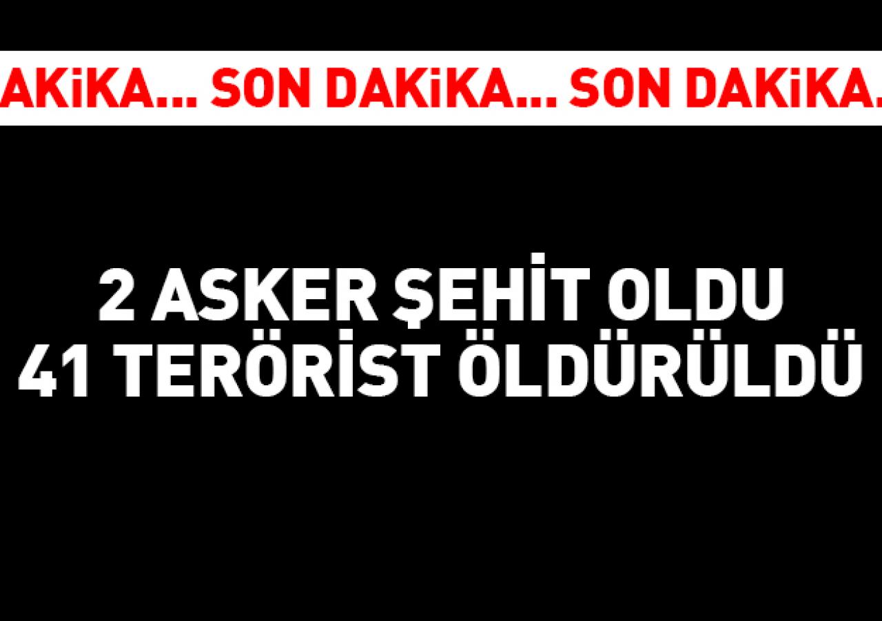 TSK'dan açıklama: İki şehidimiz var, teröristlere ağır darbe!