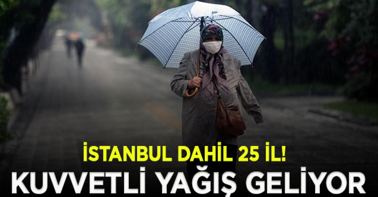 Meteoroloji sarı kodla uyardı: Kuvvetli yağış geliyor