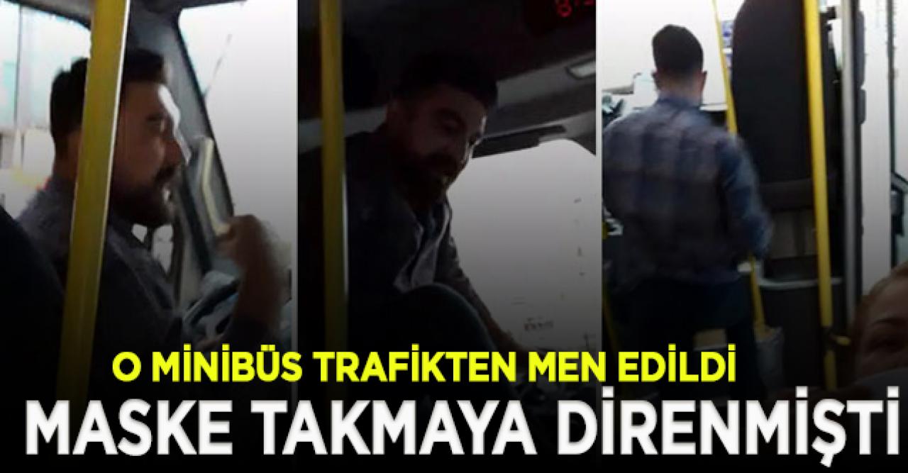 O minibüs trafikten men edildi