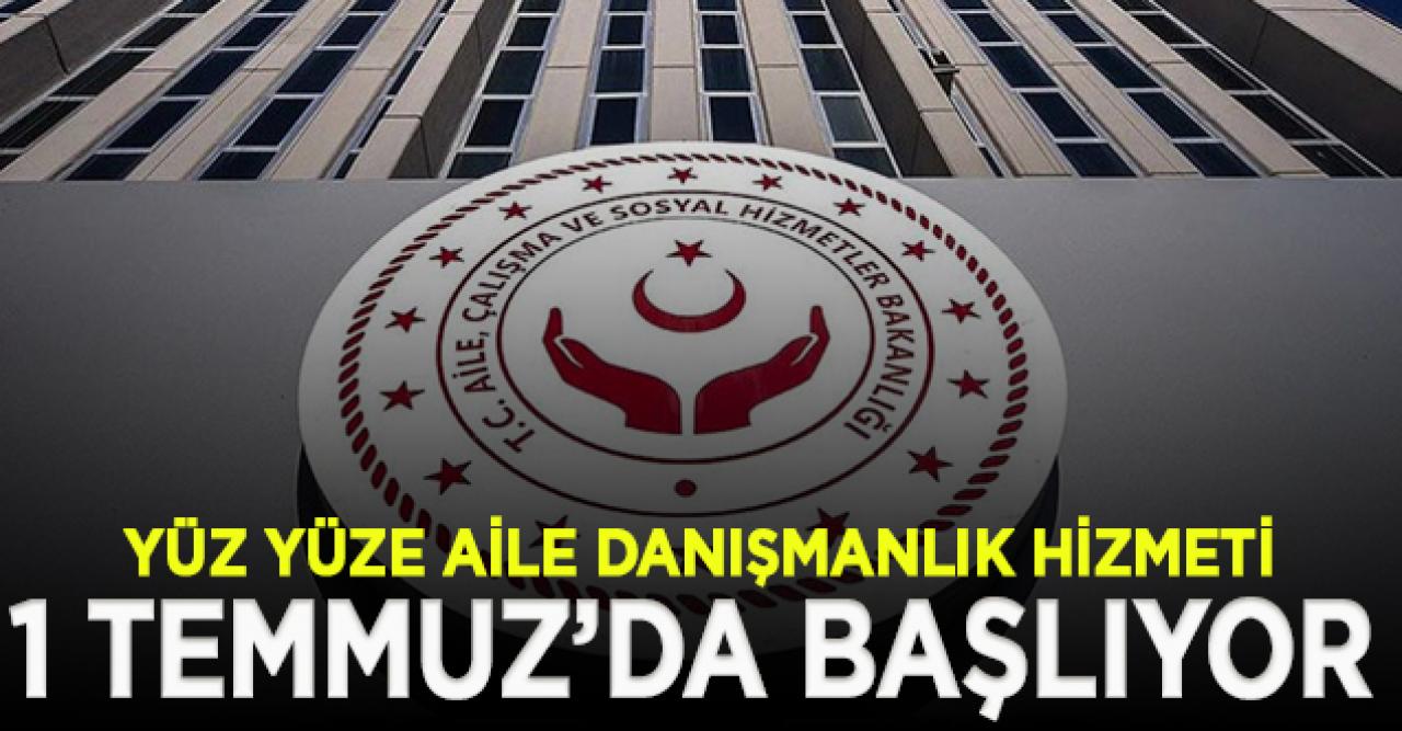 Yüz yüze aile danışmanlık hizmeti yeniden başlıyor