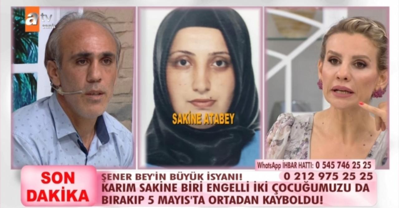 Esra Erol'da Sakine Atabey nerede? Şaban Atabey eşini arıyor!