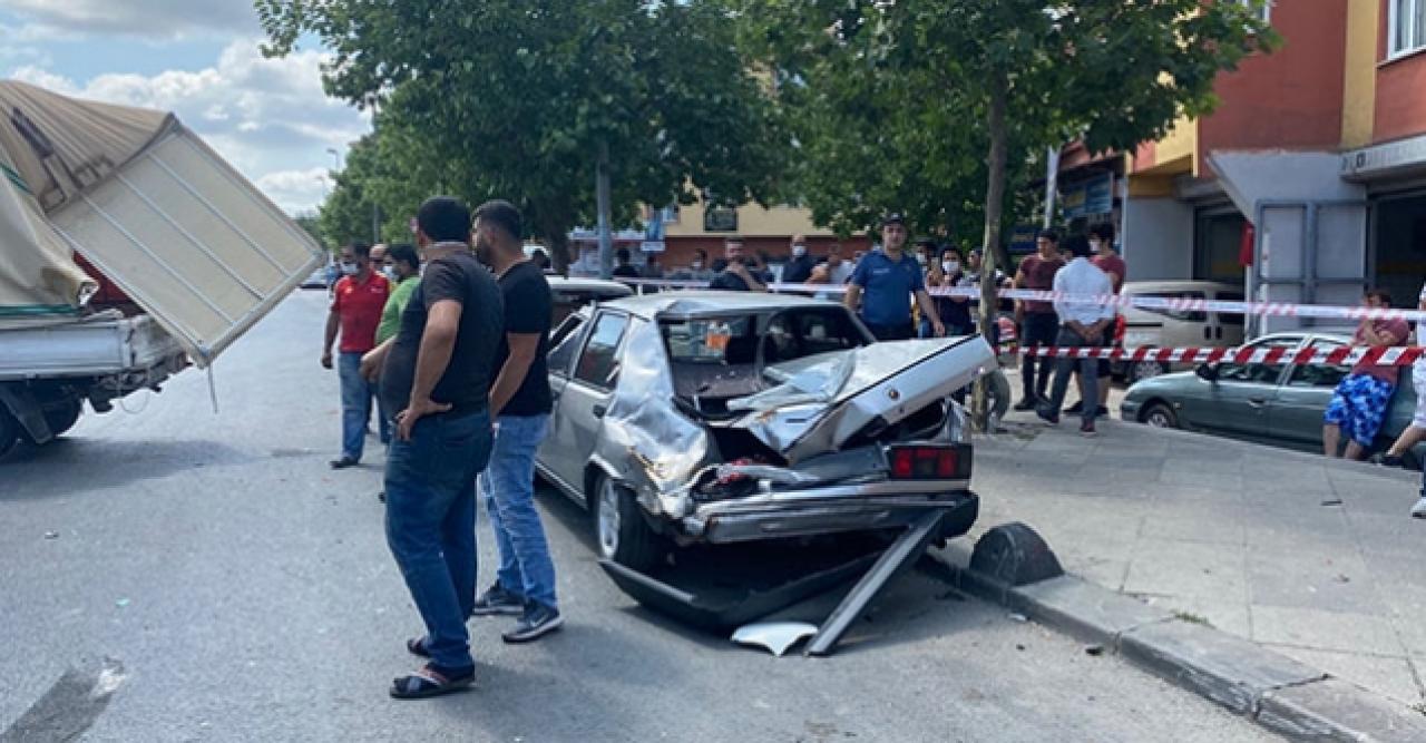 Makas atan sürücü kaza yapınca suçu babası üstlenmeye kalktı