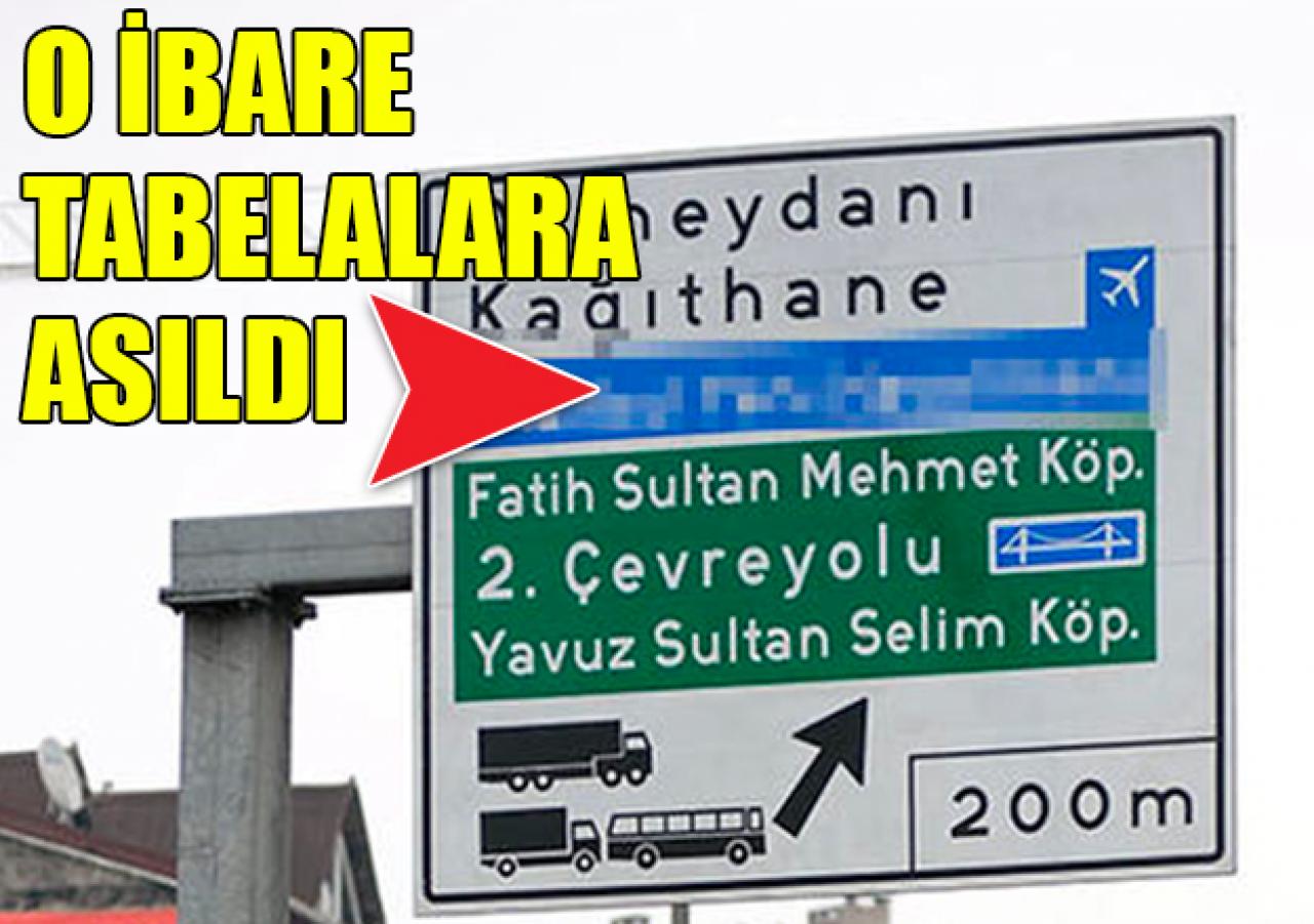 3. havalimanı için tabelalar hazırlandı