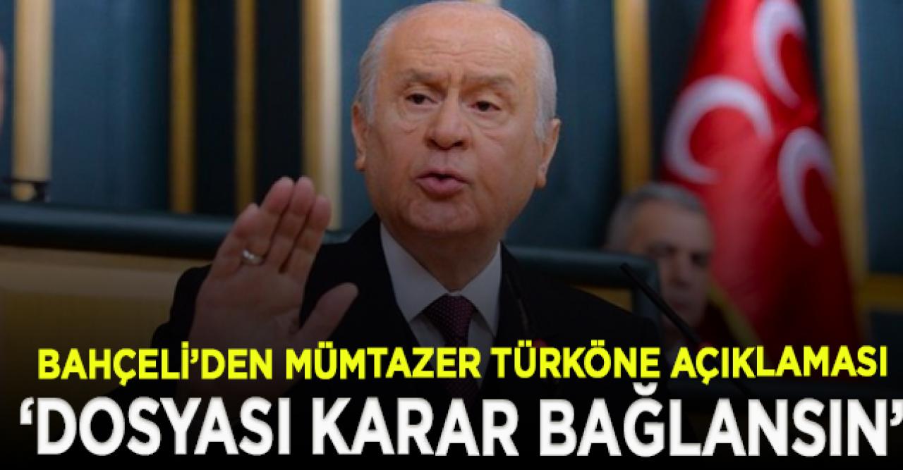 Bahçeli'den Mümtazer Türköne açıklaması: Biz suçsuz demedik!