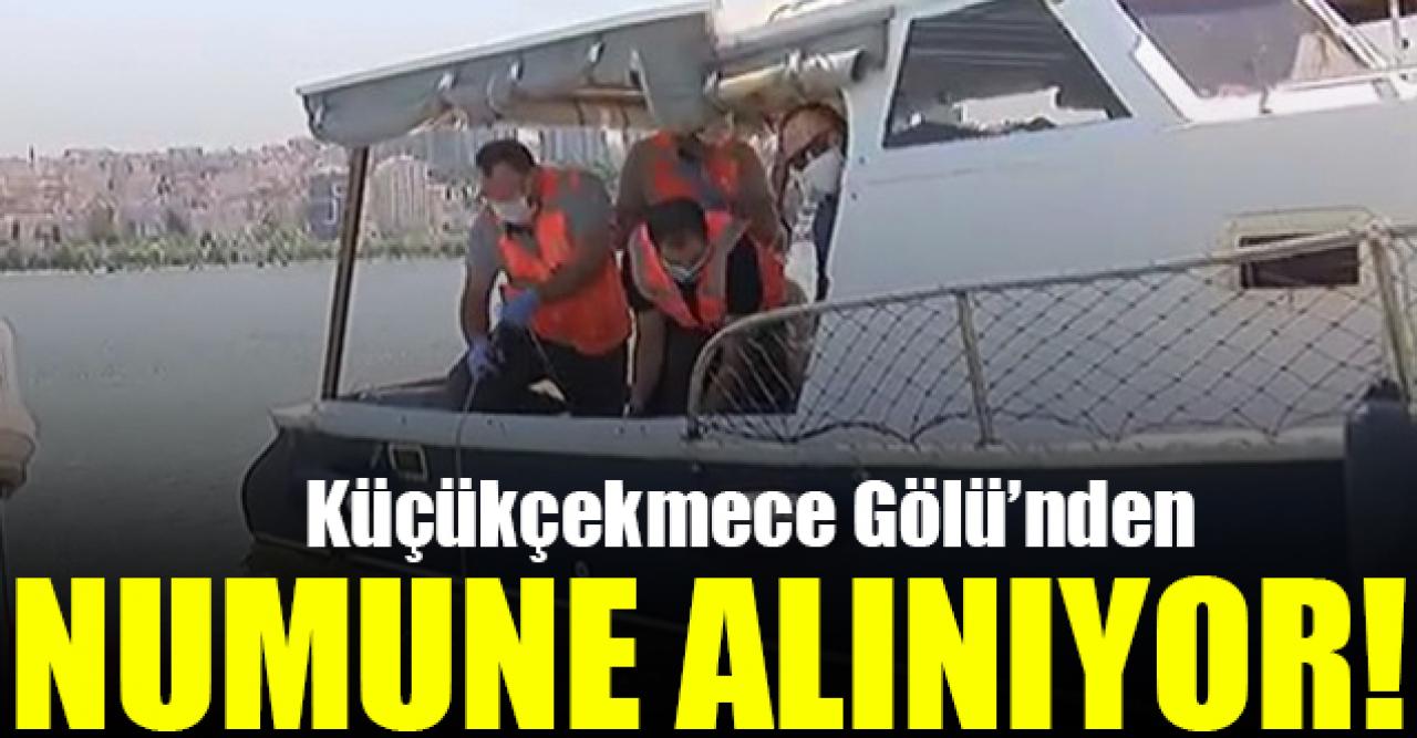 Küçükçekmece Gölü'ndeki incememelerde numune alındı