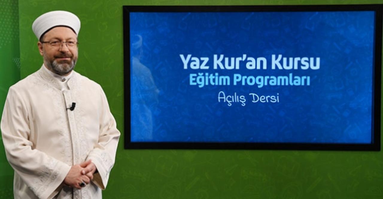 Ali Erbaş: 2020 yaz Kur'an kurslarının uzaktan eğitimle yapılmasını kararlaştırdık