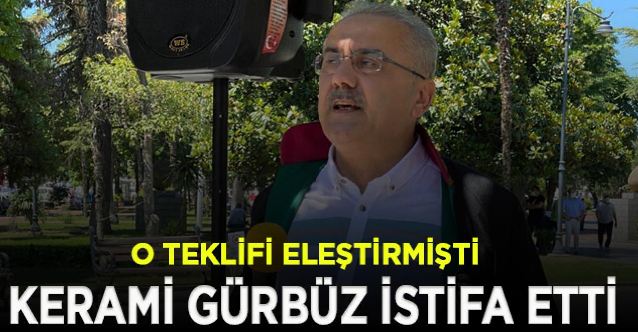 Samsun Barosu Başkanı Kerami Gürbüz istifa etti