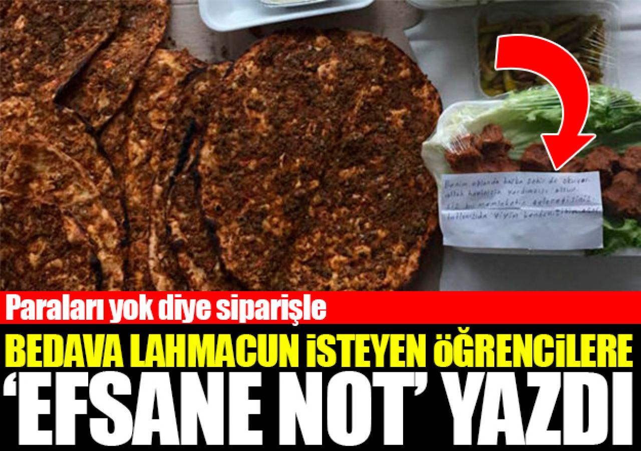 Paraları olmayan öğrenciler bedava lahmacun istedi restoran sahibi yağdırdı