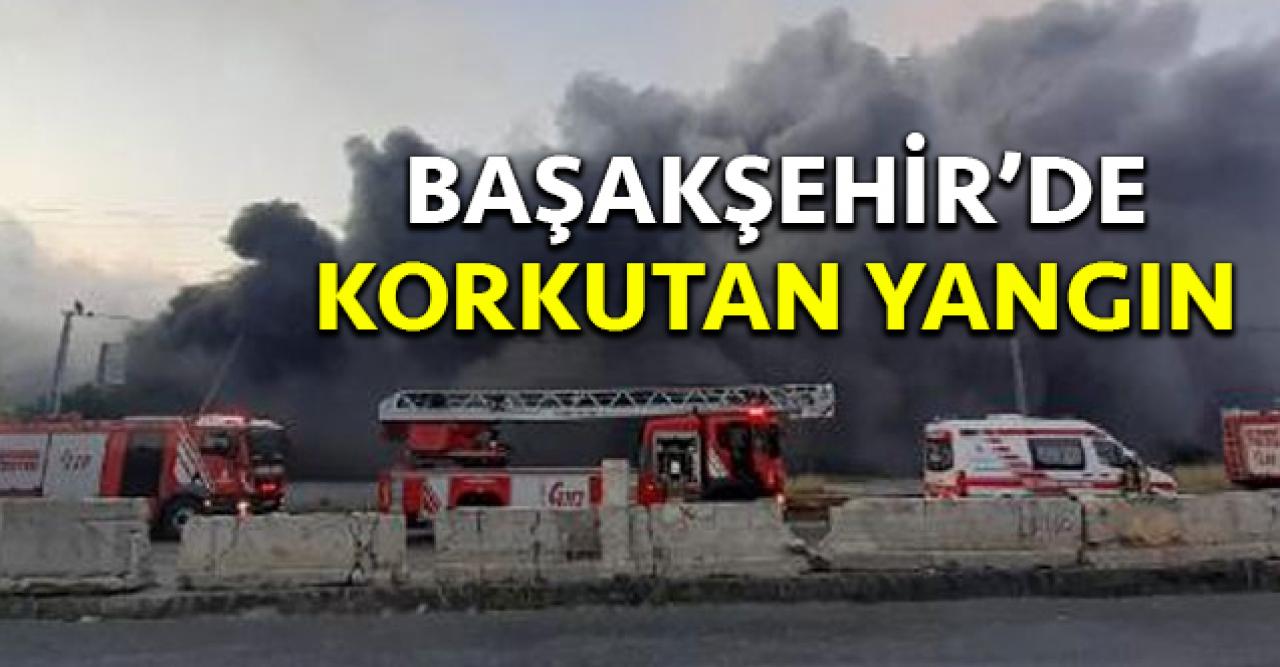 Başakşehir'de korkutan yangın