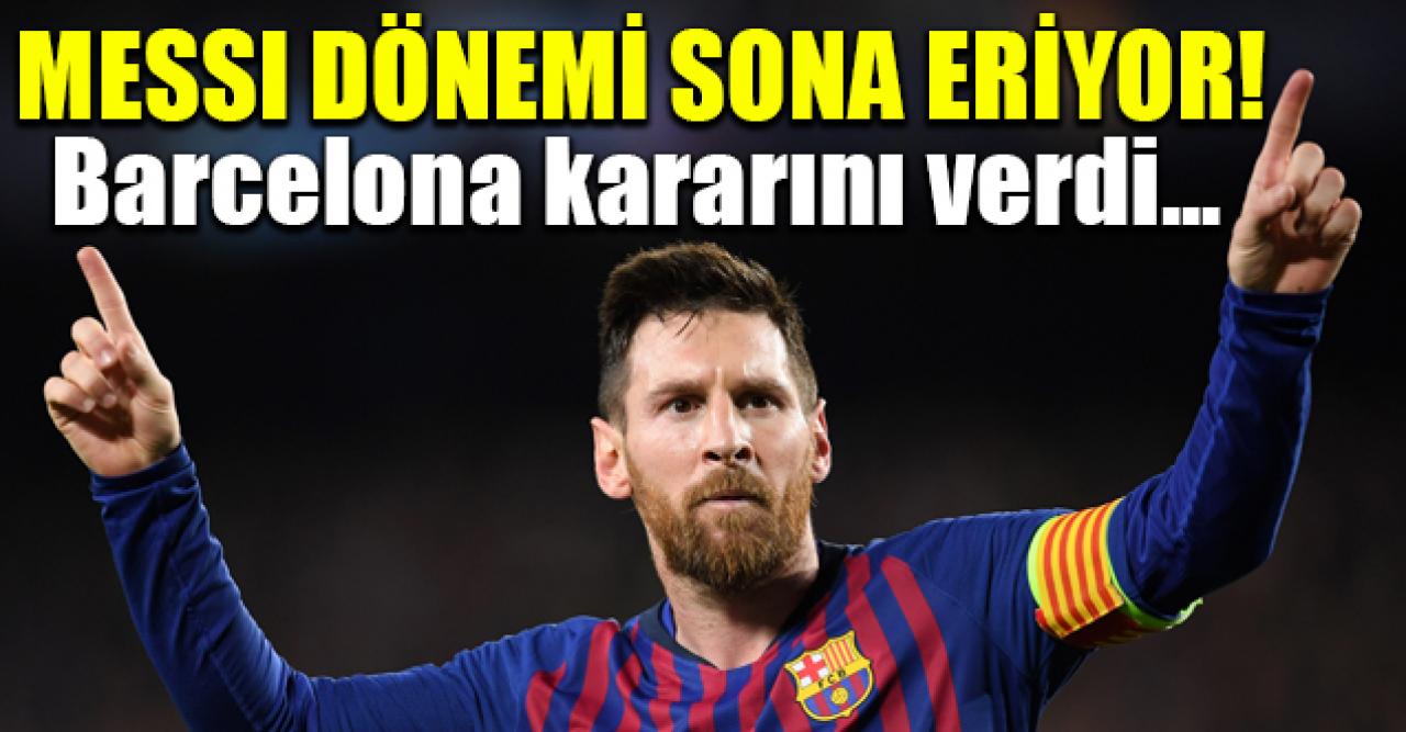 Barcelona'da Lionel Messi dönemi sona eriyor! Kontratı uzatılmayacak