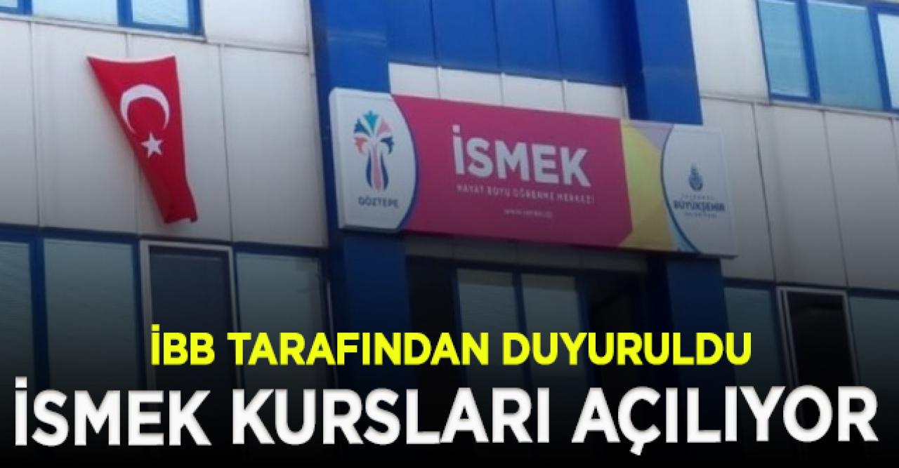 İSMEK kursları 6 Temmuz'da açılıyor