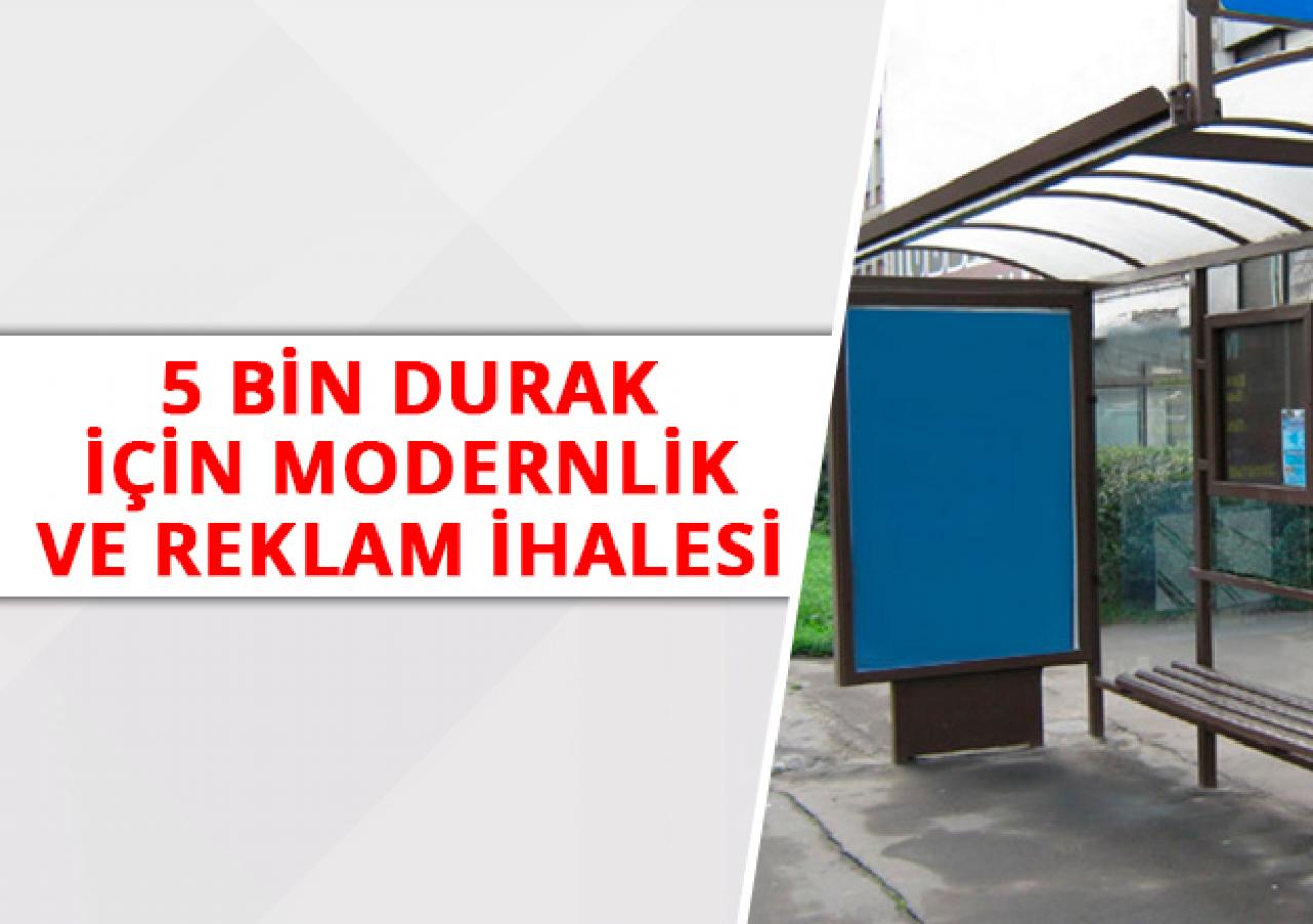 Beş bin otobüs durağı reklam ihalesine çıkıyor