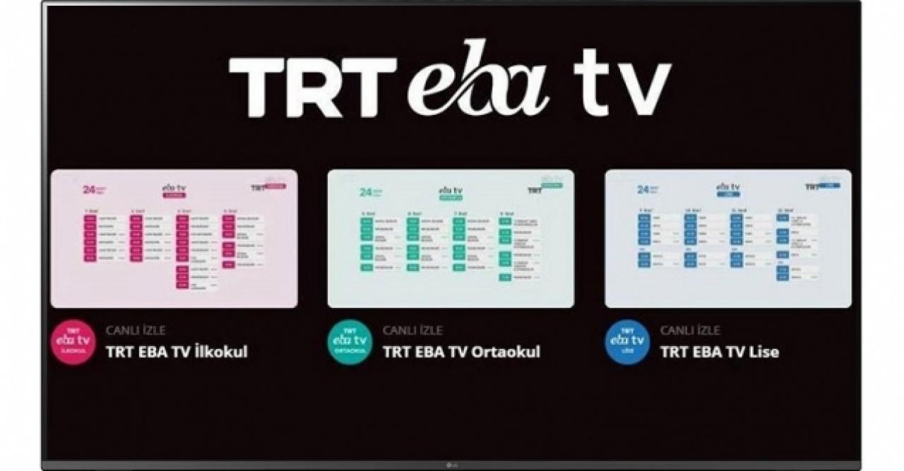 8 Temmuz Çarşamba EBA TV Yaz Okulu ilkokul, ortaokul ve lise ders programı