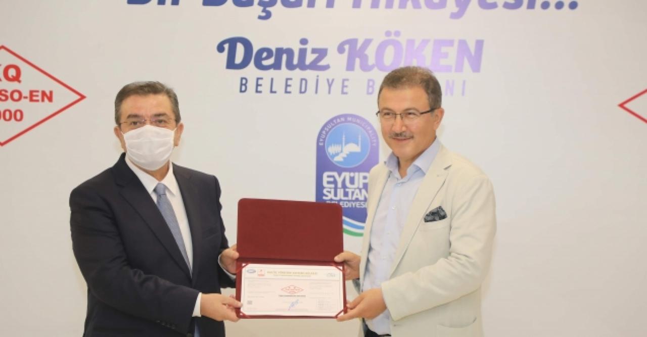 Eyüpsultan'a hizmet belgesi