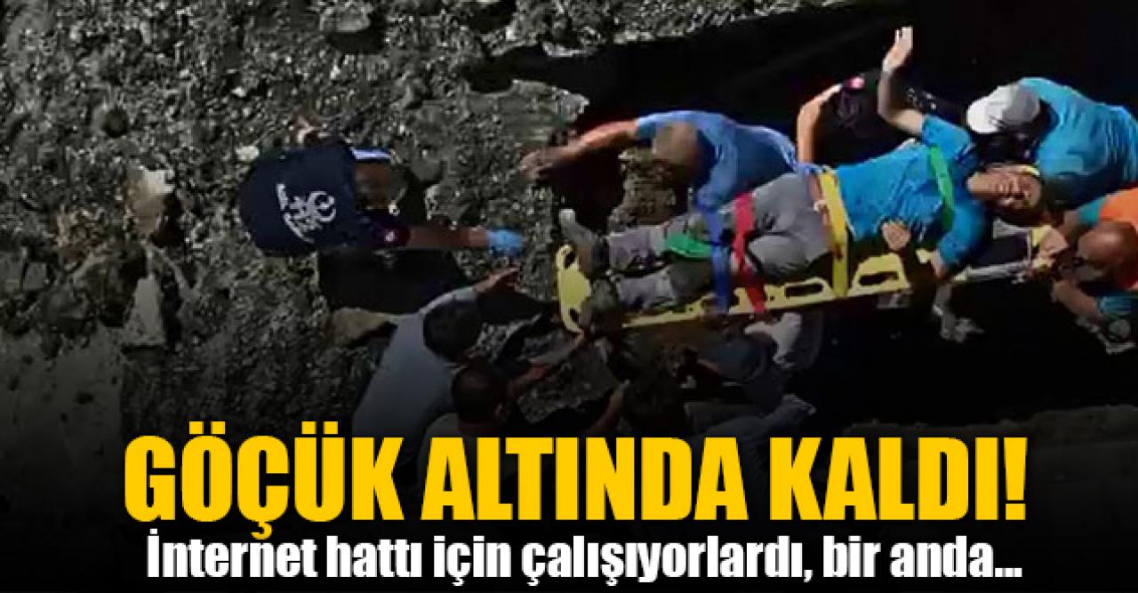 Sultangazi'de bir işçi toprak altında kaldı