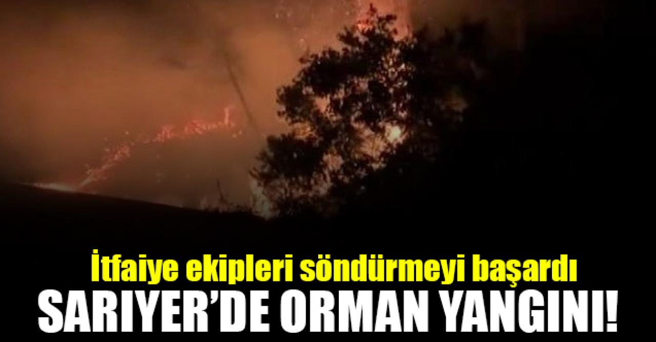 Sarıyer'de orman yangını!