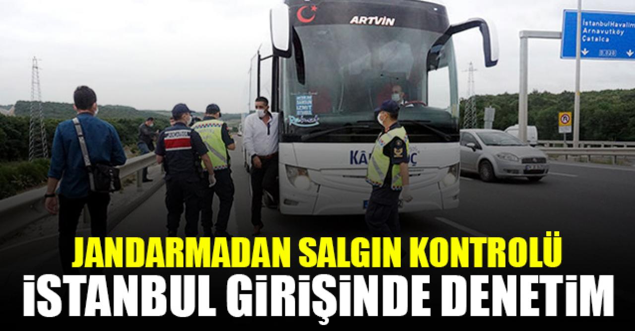 Jandarmadan İstanbul girişinde denetim