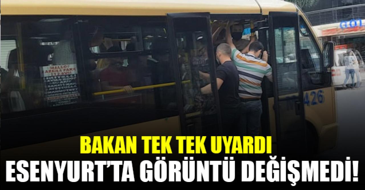 Bakan uyarıyor manzara değişmiyor! Esenyurt ve Küçükçekmece'deki minibüslerde kapılar dahi kapanamıyor