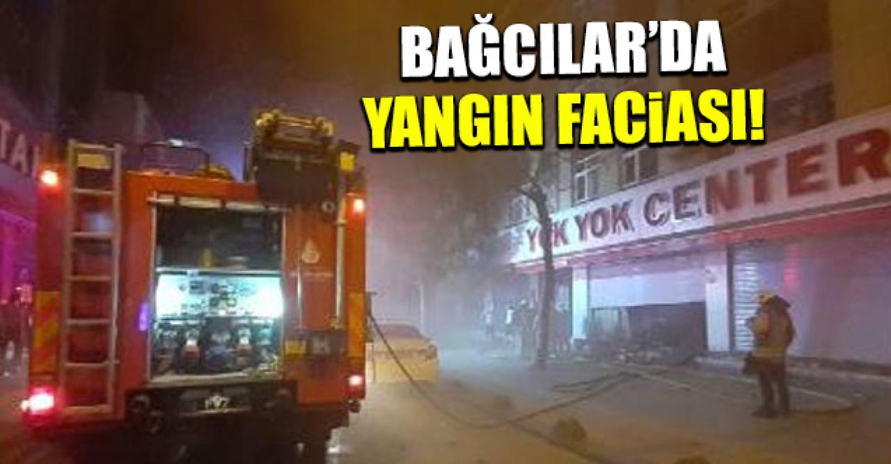 Bağcılar'da yangın faciası! 5 adreste çok sayıda işyeri yandı