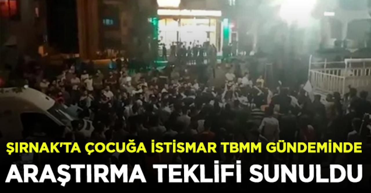 Şırnak'ta çocuğa istismar TBMM gündeminde