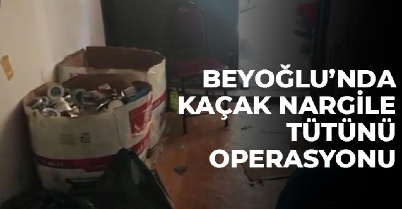 Kaçak nargile tütünü operasyonu devam ediyor: Beyoğlu'nda 1 gözaltı