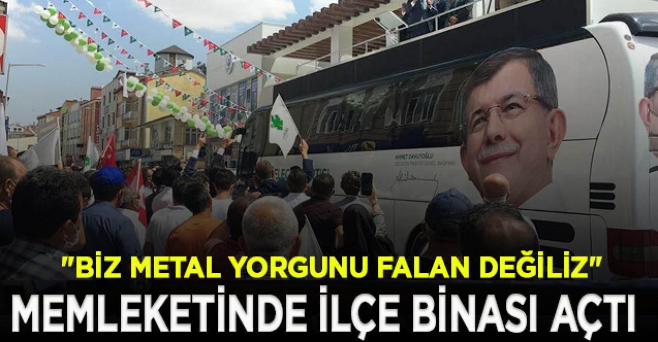 Davutoğlu, memleketi Konya'da ilçe binasını açtı