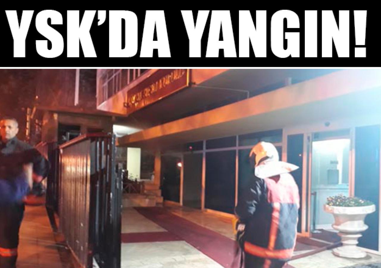 Yüksek seçim Kurulu'nda yangın!