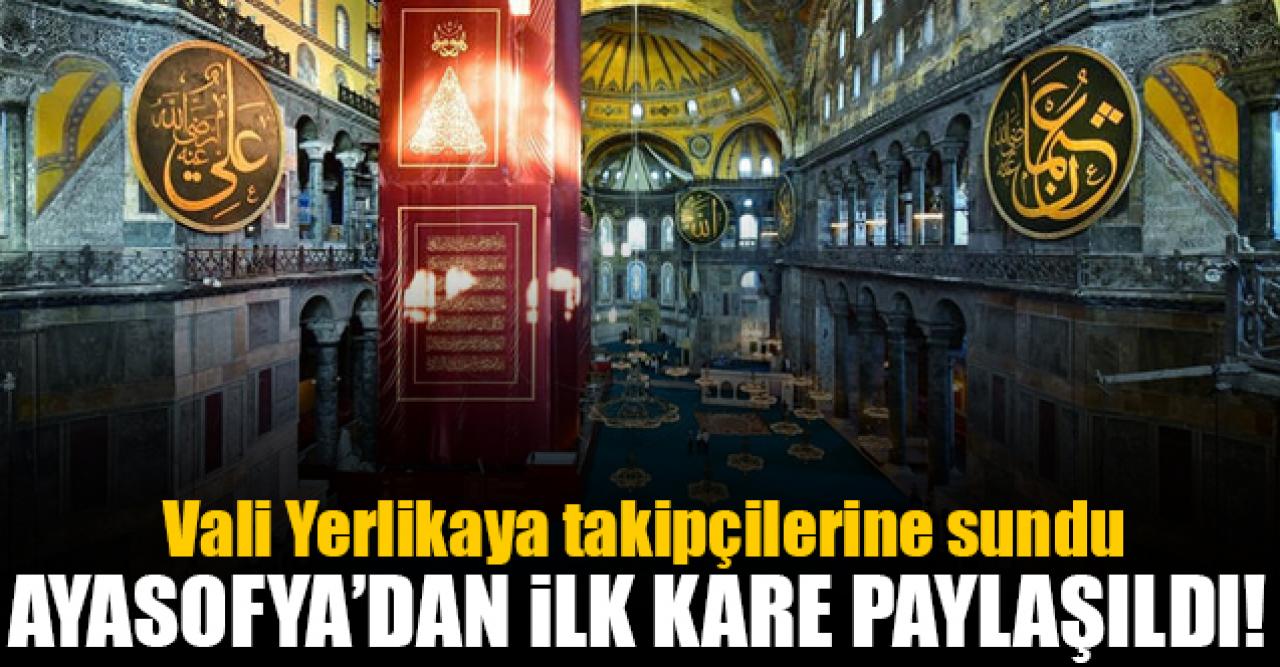 İstanbul Valisi Ali Yerlikaya'dan Ayasoyfa Camii paylaşımı