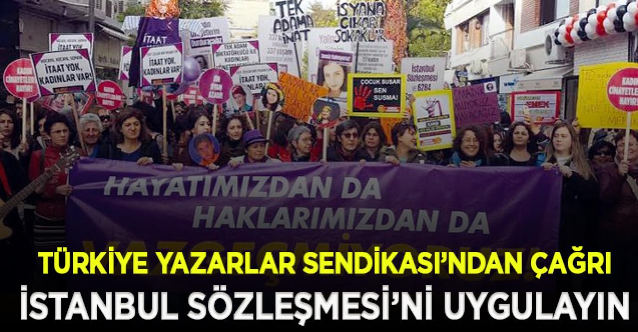 TYS'den çağrı: İstanbul Sözleşmesi’ni uygulayın