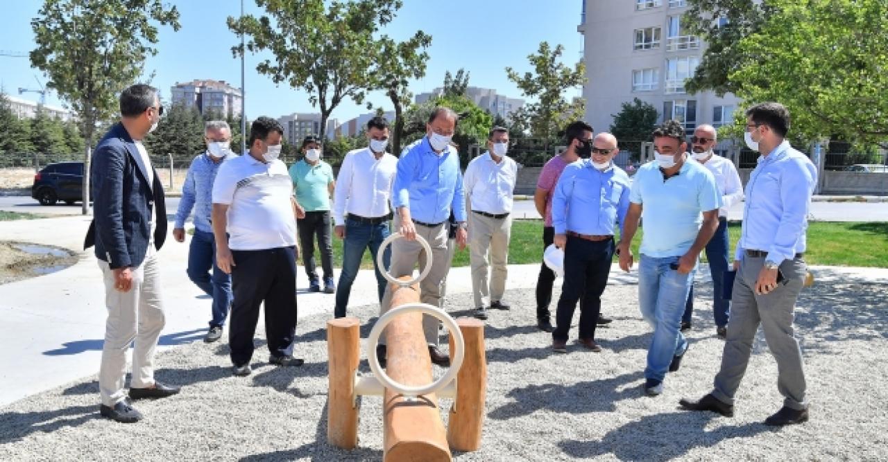 Mehmet Murat Çalık hem inceledi hem spor yaptı