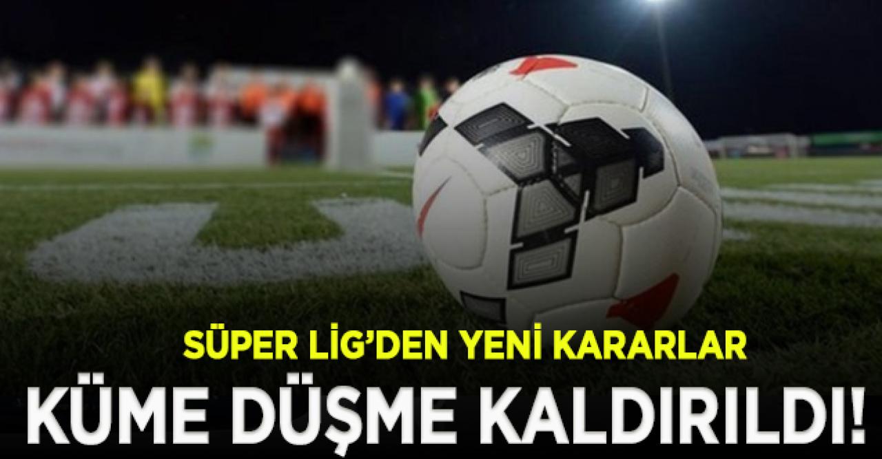 TFF 1. Lig'de küme düşme 2019/2020 Sezonu için kaldırıldı!