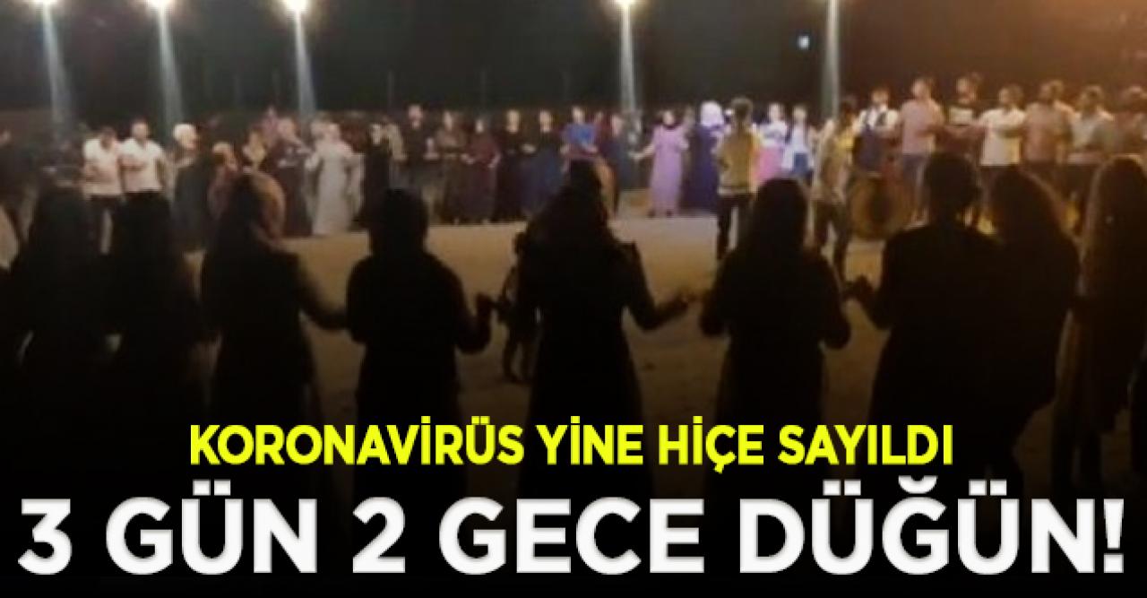 Virüsün en çok görüldüğü kentte 3 gün 2 gece düğün yaptılar!