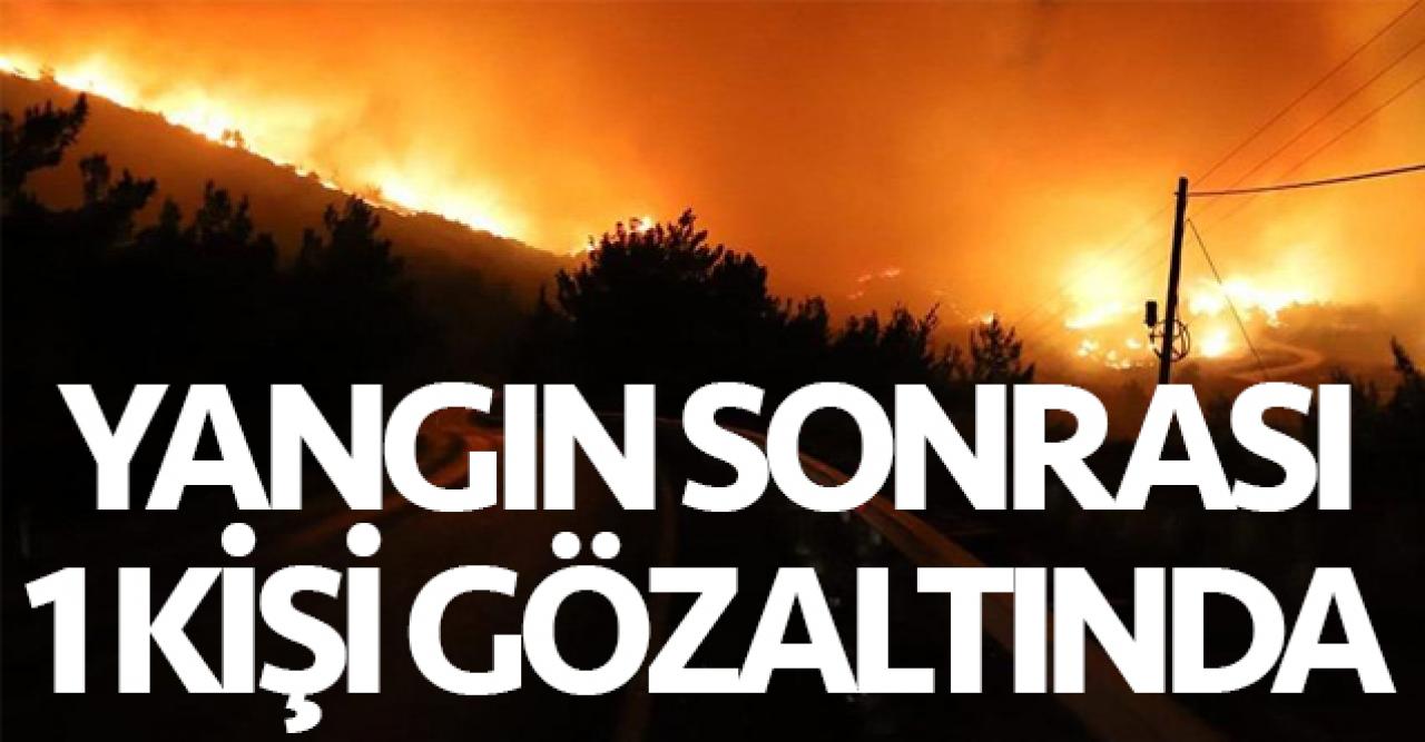 İzmir'deki yangın ile ilgili olarak 1 kişi gözaltında